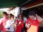 Auntie Sue, Kirsty and Richie before the game against England